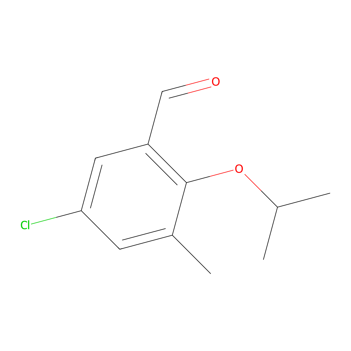 5-Chloro-2-isopropoxy-3-methylbenZaldehyde molecular structure, CAS 1556310-32-7