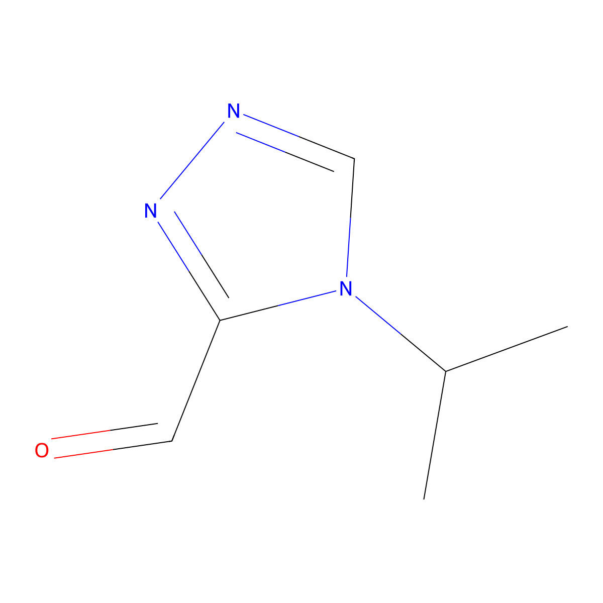 4-(propan-2-yl)-4H-1,2,4-triazole-3-carbaldehyde molecular structure, CAS 1556310-54-3