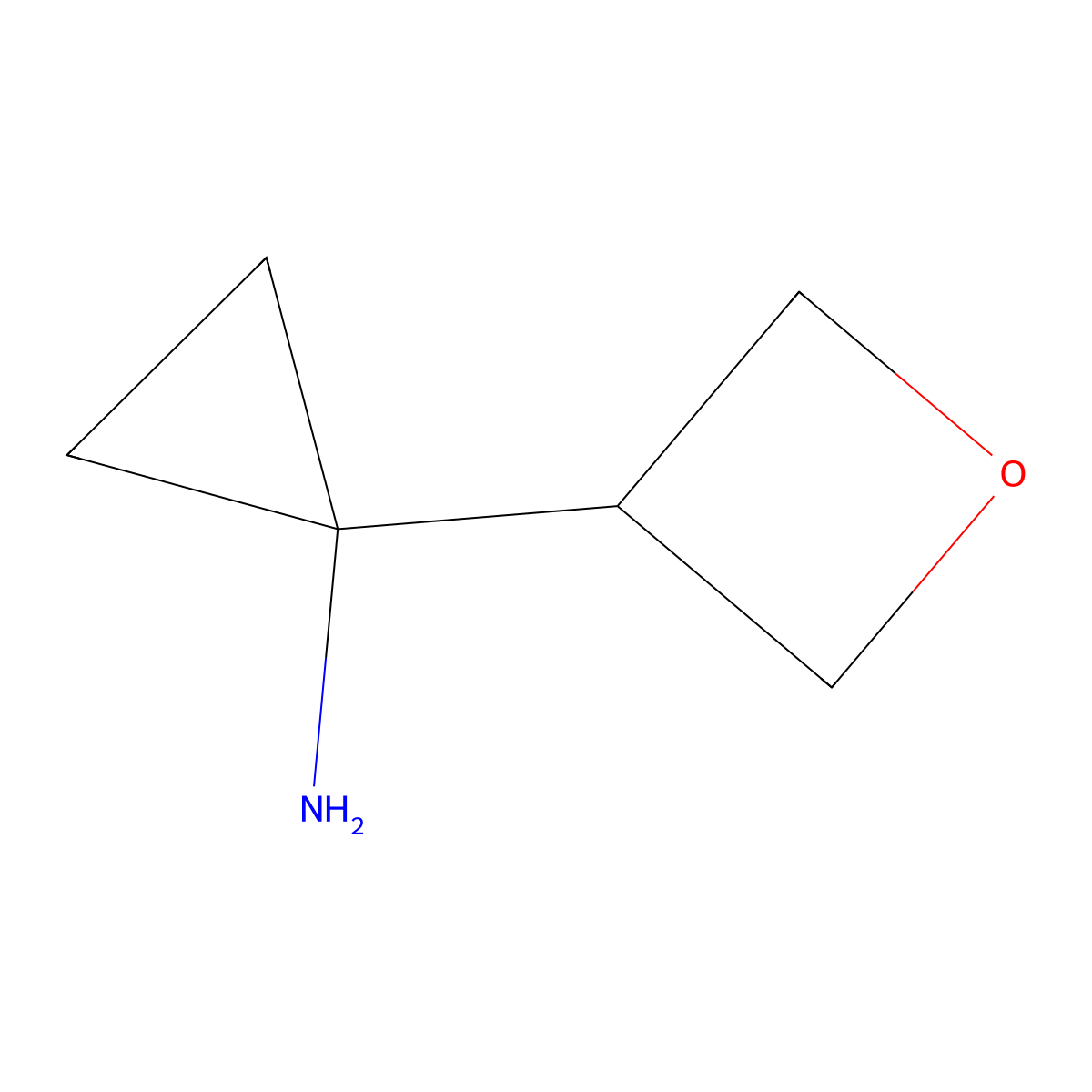 1-(Oxetan-3-YL)cyclopropan-1-amine molecular structure, CAS 1556311-99-9