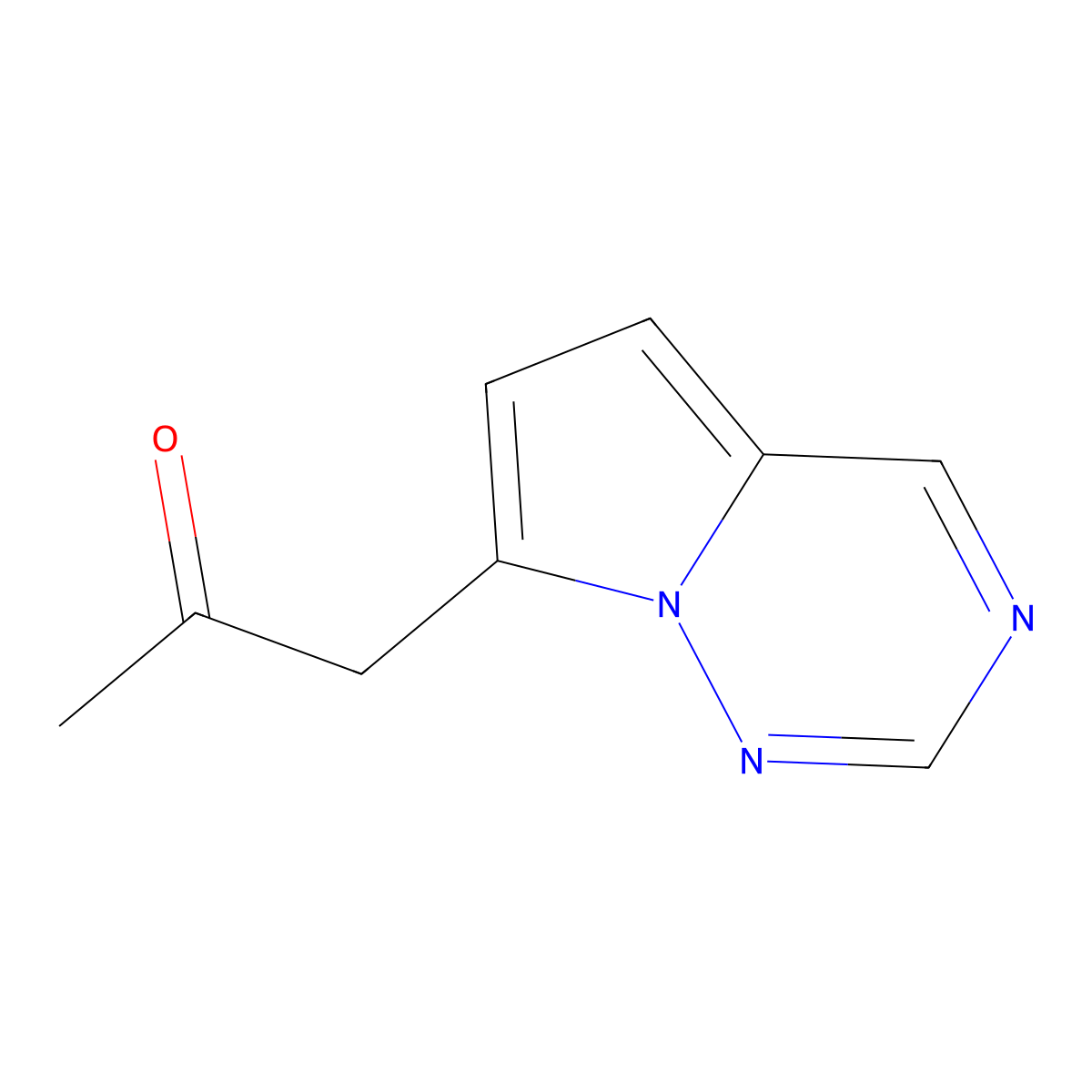 1-{Pyrrolo[2,1-f][1,2,4]triazin-7-yl}propan-2-one molecular structure, CAS 1556313-14-4
