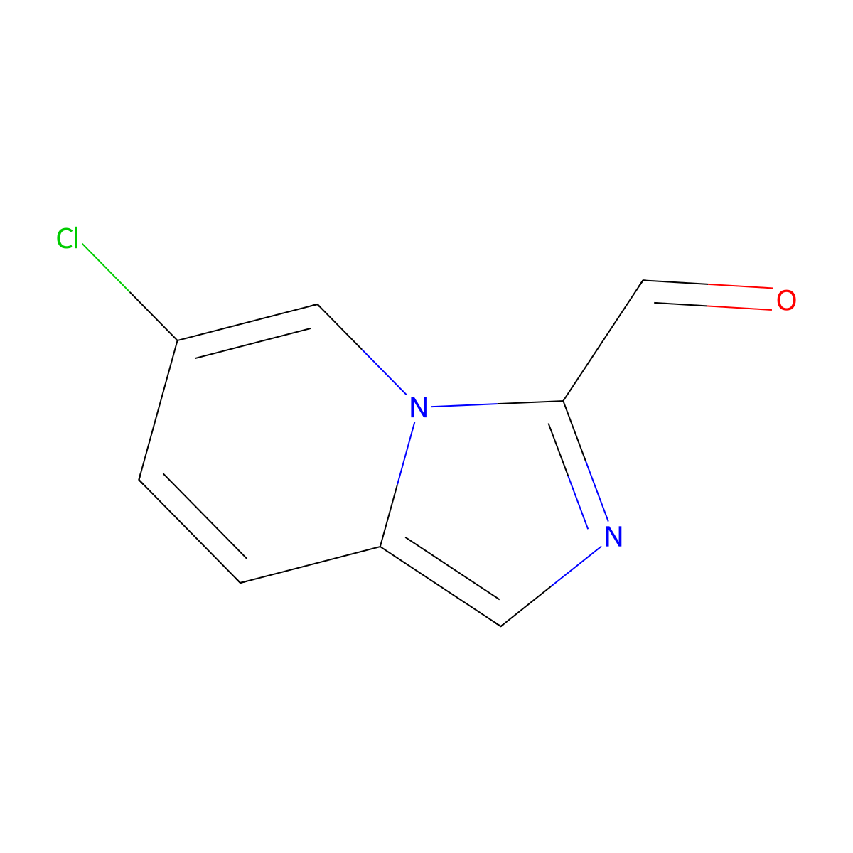 6-Chloroimidazo[1,5-a]pyridine-3-carbaldehyde molecular structure, CAS 1556316-90-5