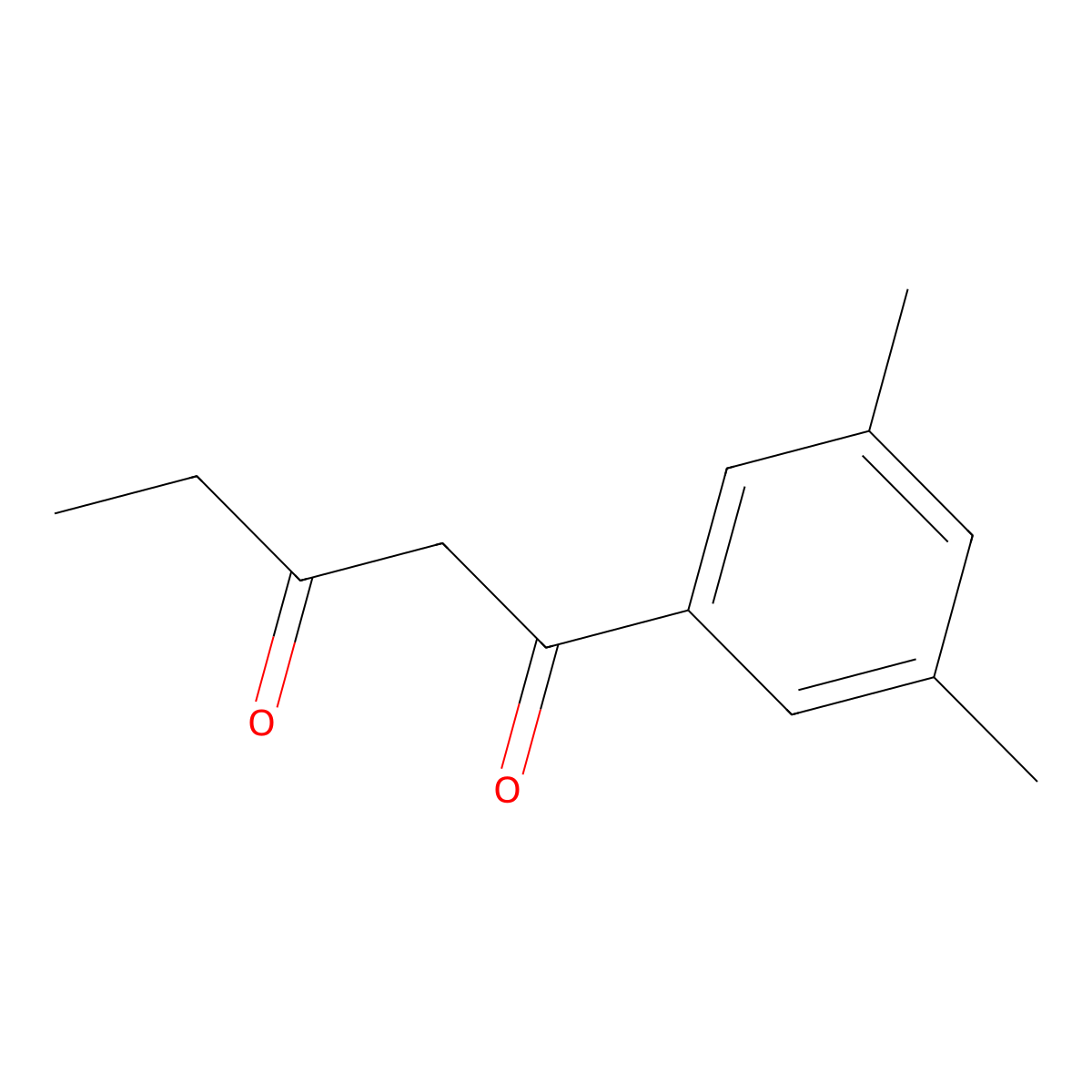 1-(3,5-Dimethylphenyl)pentane-1,3-dione molecular structure, CAS 1556323-66-0