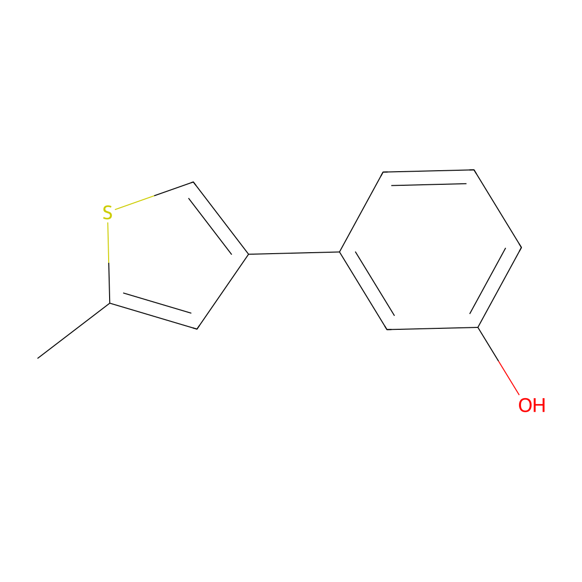 3-(5-Methylthiophen-3-YL)phenol molecular structure, CAS 1556424-57-7