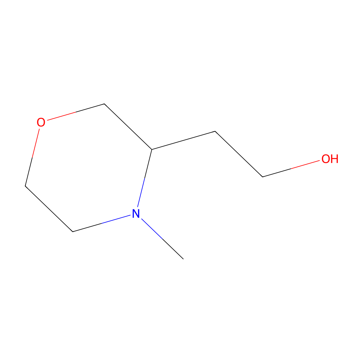 2-(4-Methylmorpholin-3-yl)ethan-1-ol molecular structure, CAS 1556453-91-8