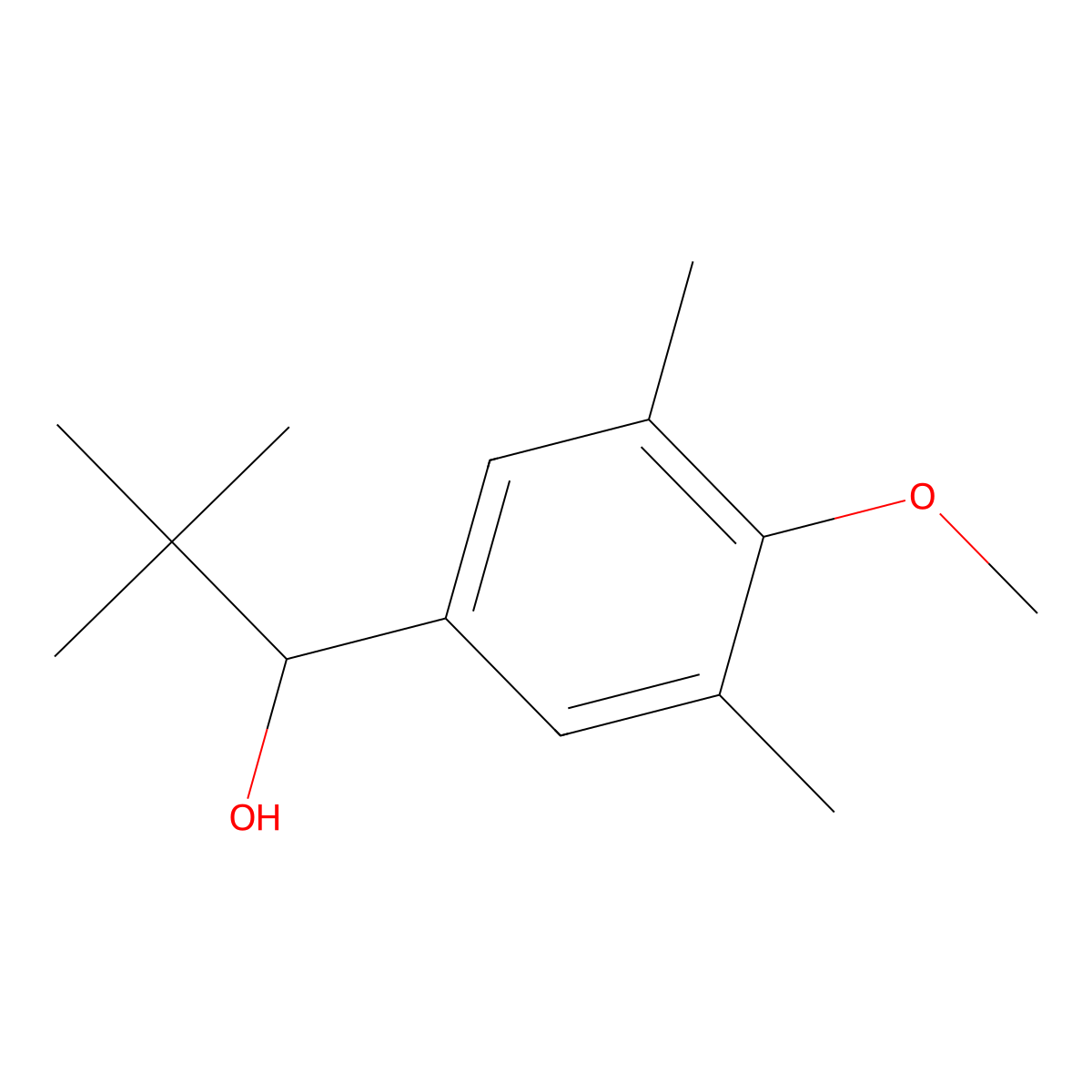 1-(4-Methoxy-3,5-dimethylphenyl)-2,2-dimethylpropan-1-ol molecular structure, CAS 1556459-73-4