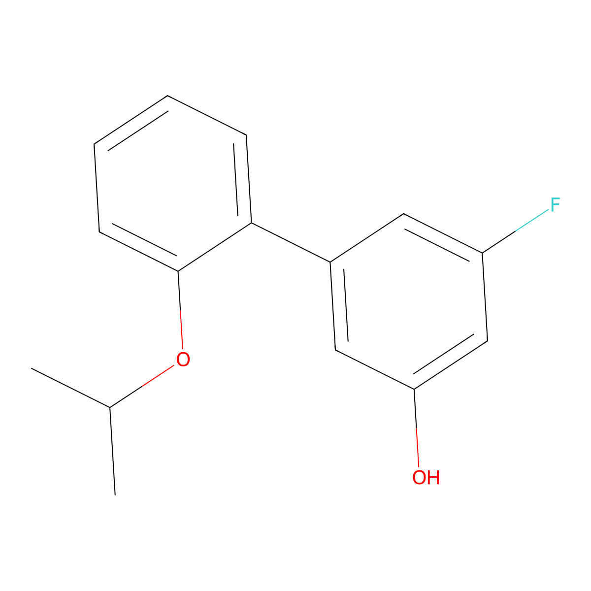 5-Fluoro-2'-(1-methylethoxy)[1,1'-biphenyl]-3-ol molecular structure, CAS 1556475-12-7