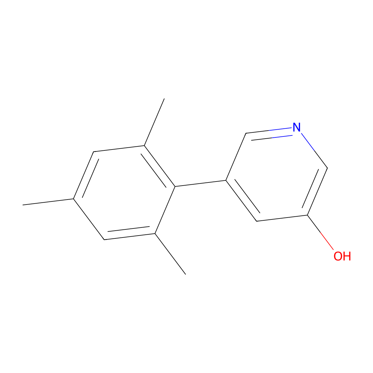 5-Mesitylpyridin-3-ol molecular structure, CAS 1556476-35-7