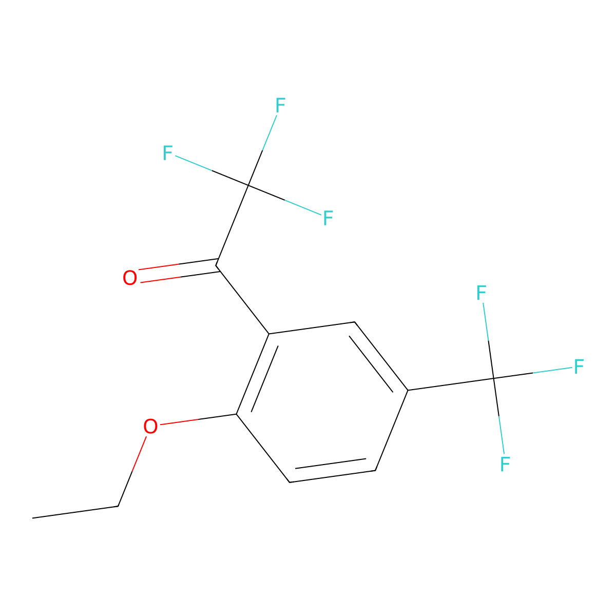 1-(2-Ethoxy-5-(trifluoromethyl)phenyl)-2,2,2-trifluoroethanone molecular structure, CAS 1556554-32-5