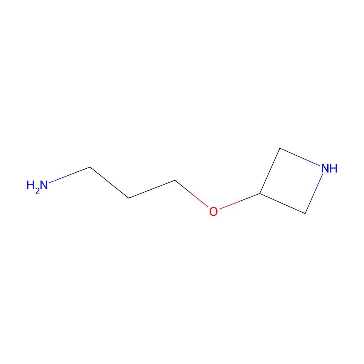 3-(Azetidin-3-yloxy)propan-1-amine molecular structure, CAS 1556560-93-0