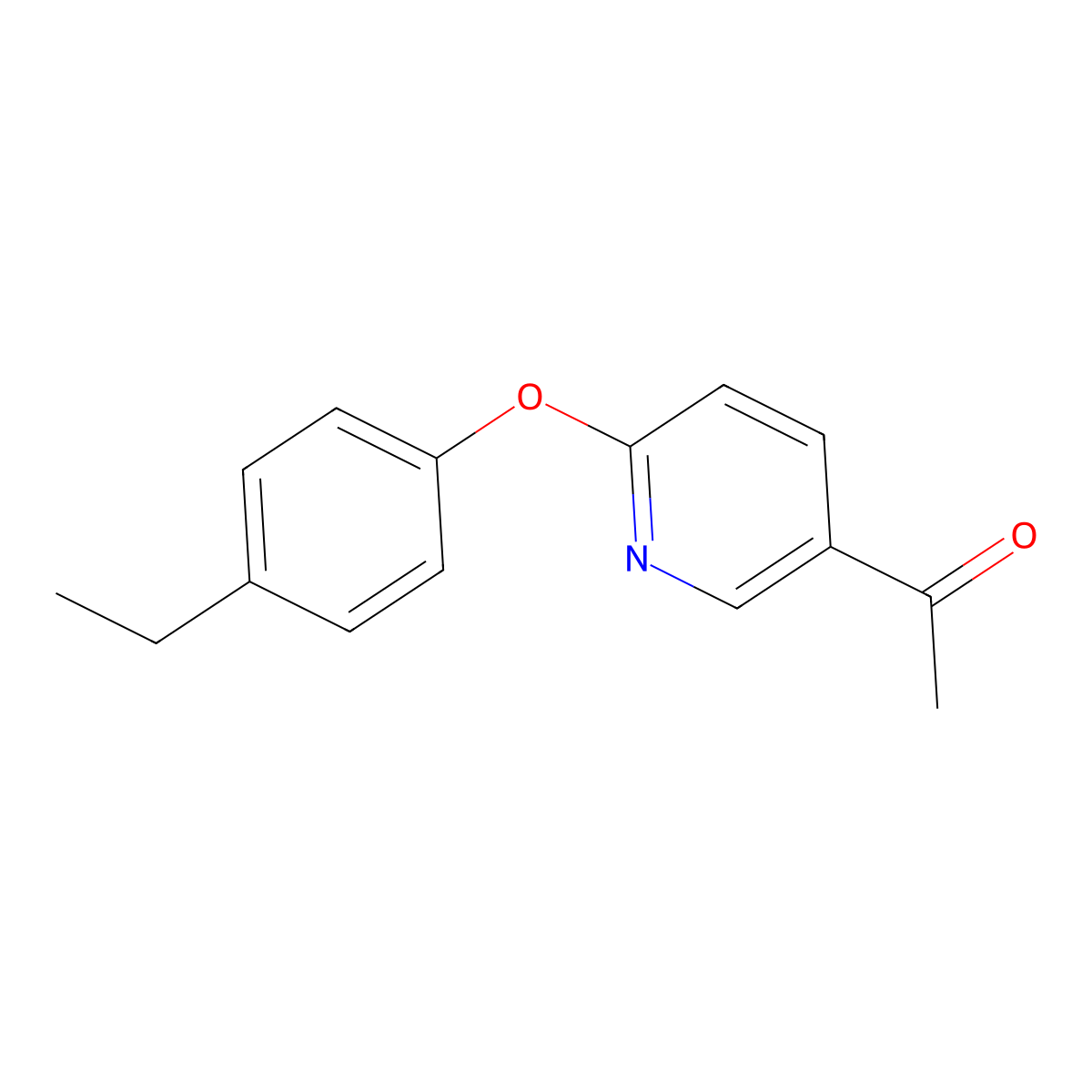 5-Acetyl-2-(4-ethylphenoxy) pyridine molecular structure, CAS 1556627-26-9