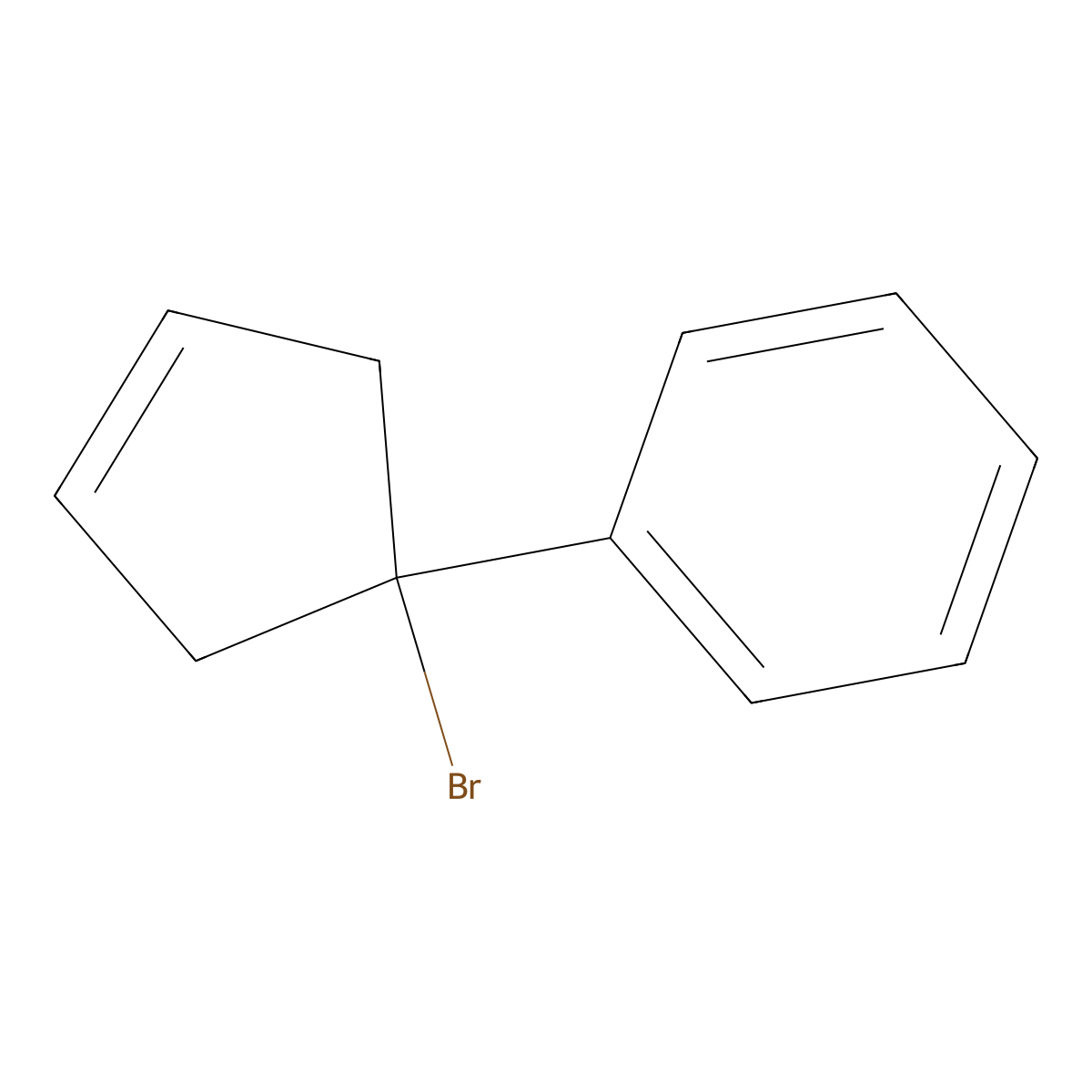 (1-Bromocyclopent-3-en-1-yl)benzene molecular structure, CAS 1556662-33-9