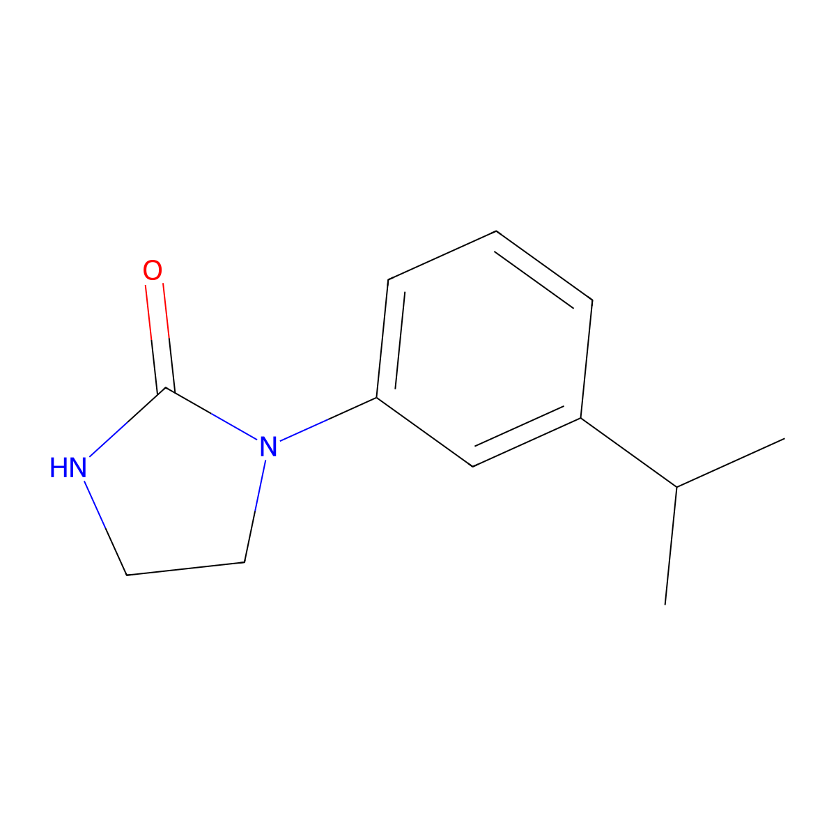 1-[3-(Propan-2-yl)phenyl]imidazolidin-2-one molecular structure, CAS 1556704-67-6