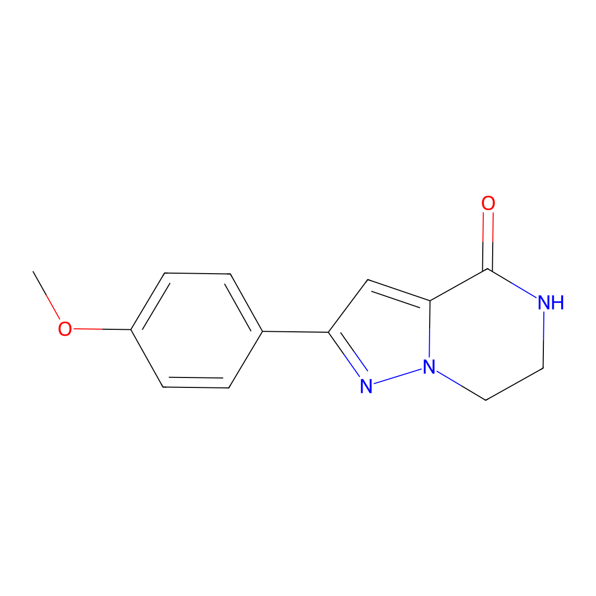 2-(4-Methoxyphenyl)-6,7-dihydropyrazolo[1,5-A]pyrazin-4(5H)-one molecular structure, CAS 1556705-32-8