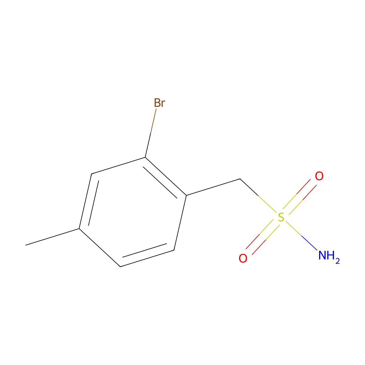 (2-Bromo-4-methylphenyl)methanesulfonamide molecular structure, CAS 1556742-21-2