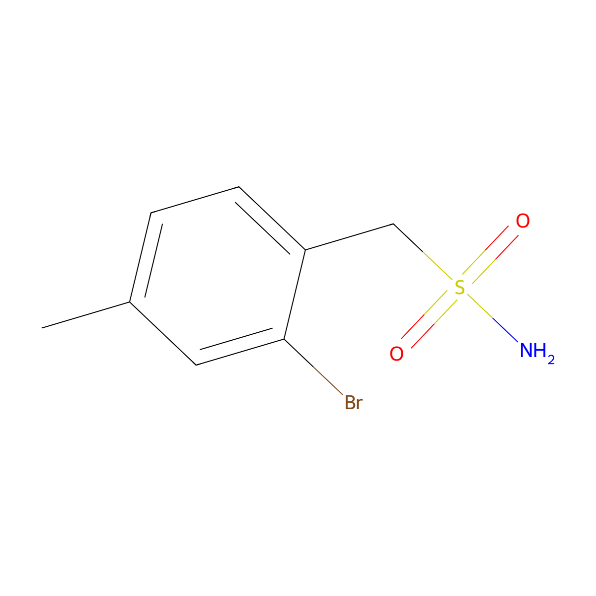 (2-Bromo-4-methylphenyl)methanesulfonamide molecular structure, CAS 1556742-21-2