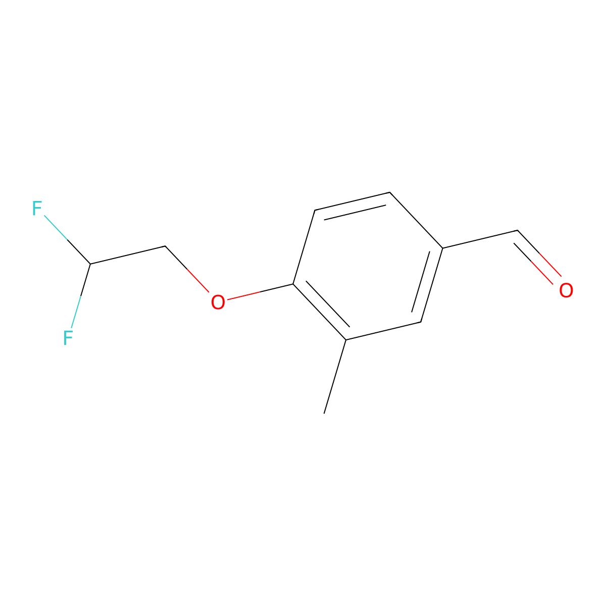 4-(2,2-Difluoroethoxy)-3-methylbenzaldehyde molecular structure, CAS 1556753-07-1