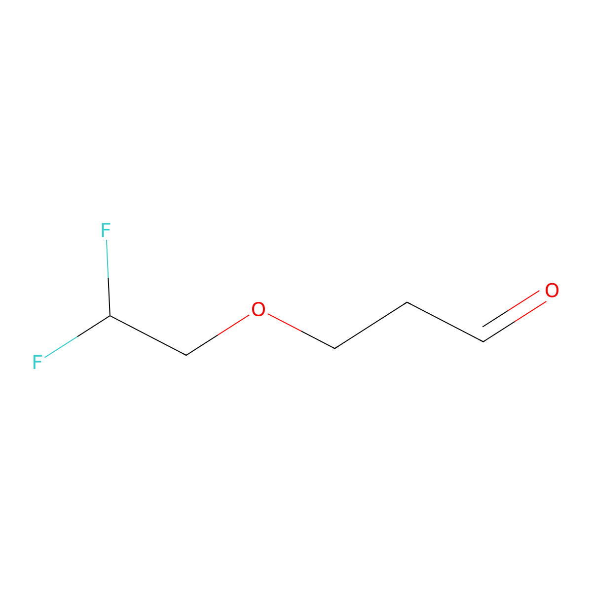 3-(2,2-Difluoroethoxy)propanal molecular structure, CAS 1556788-85-2