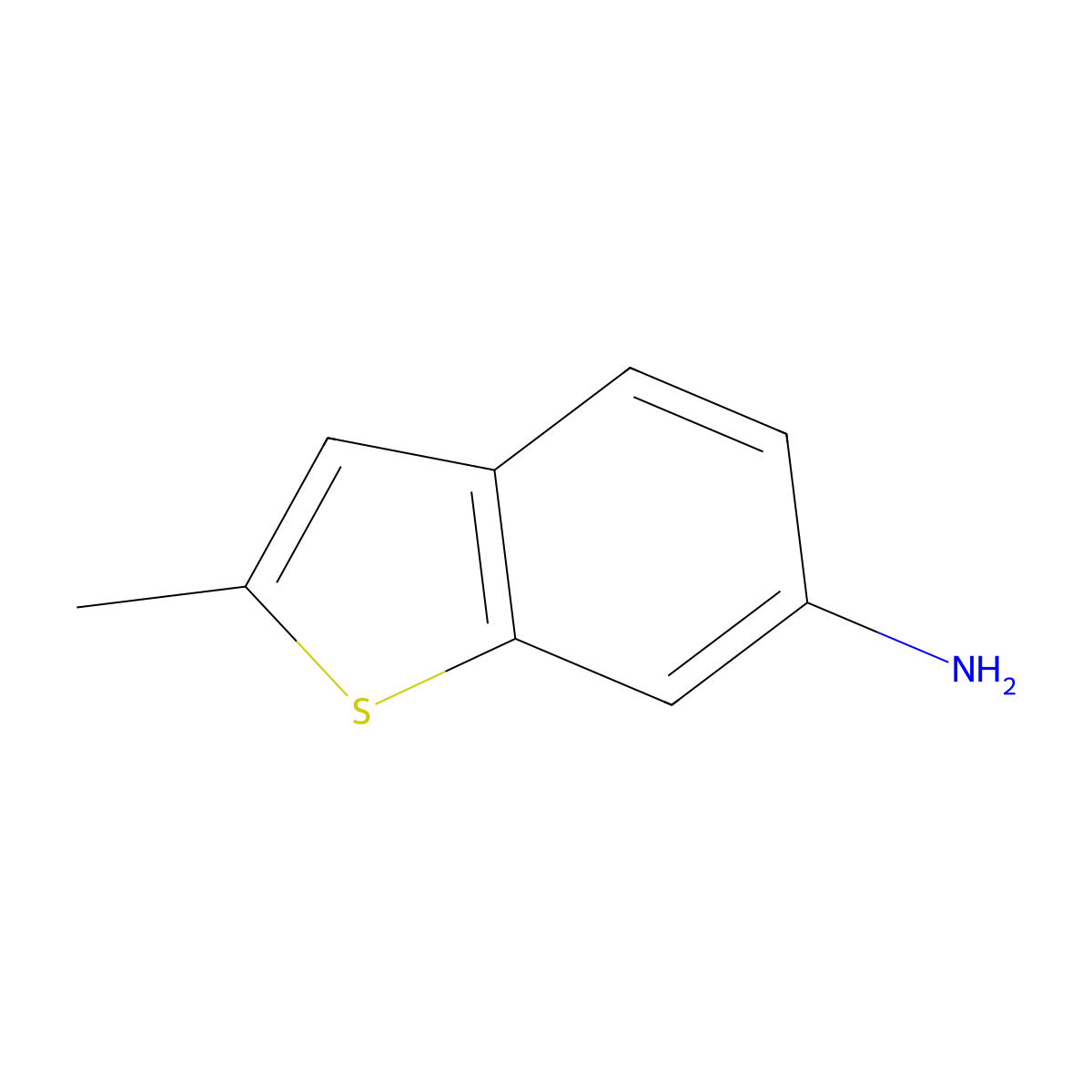 2-Methyl-1-benzothiophen-6-amine molecular structure, CAS 1556792-72-3