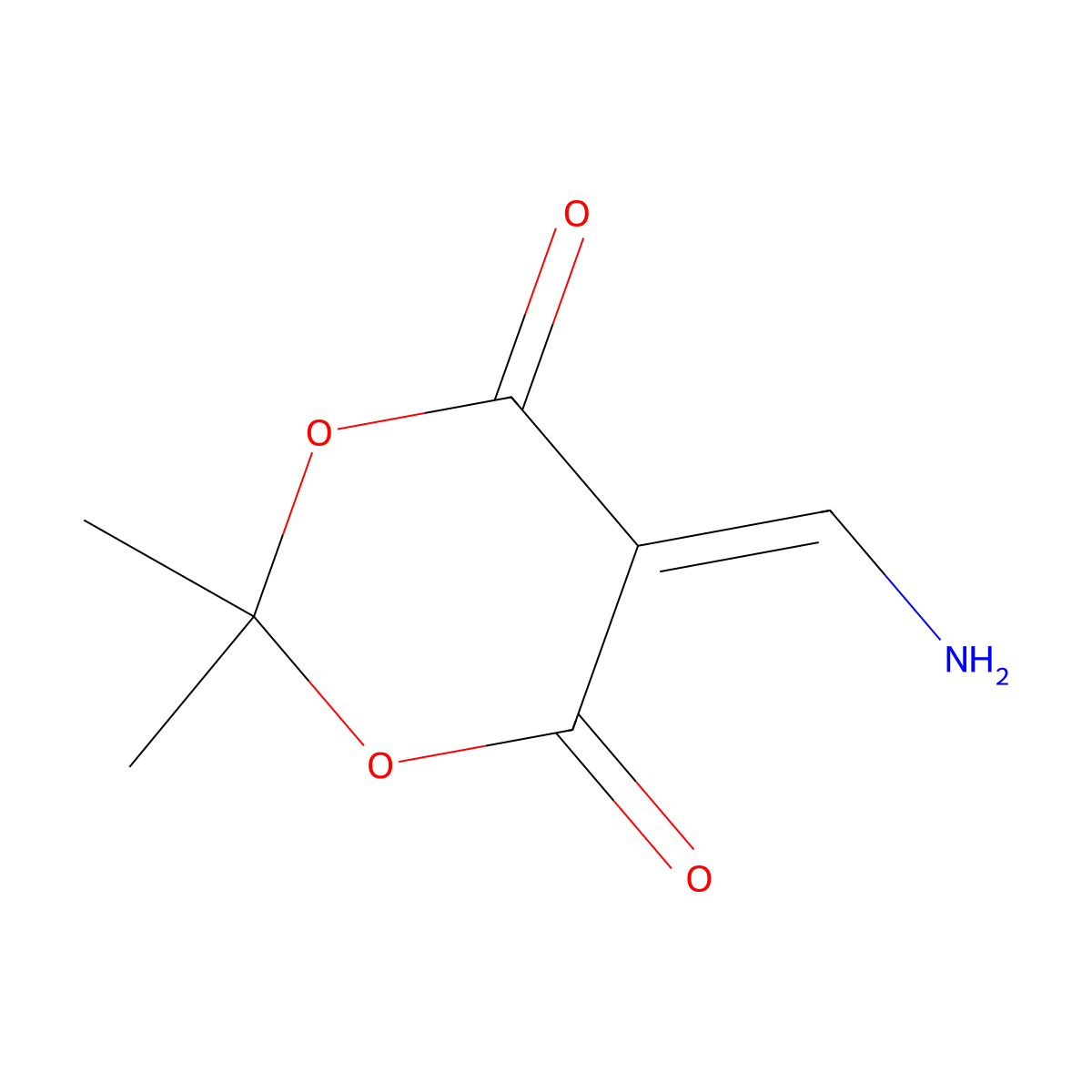 5-(Aminomethylene)-2,2-dimethyl-1,3-dioxane-4,6-dione molecular structure, CAS 15568-88-4