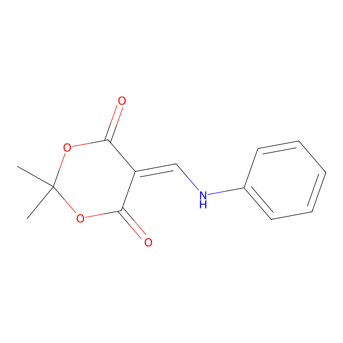 5-(Anilinomethylene)-2,2-dimethyl-1,3-dioxane-4,6-dione molecular structure, CAS 15568-92-0
