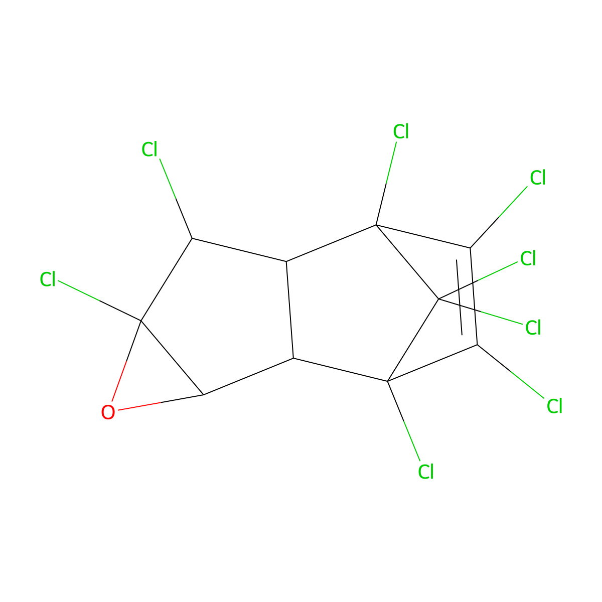 Oxychlordane, (+)- molecular structure, CAS 155681-22-4