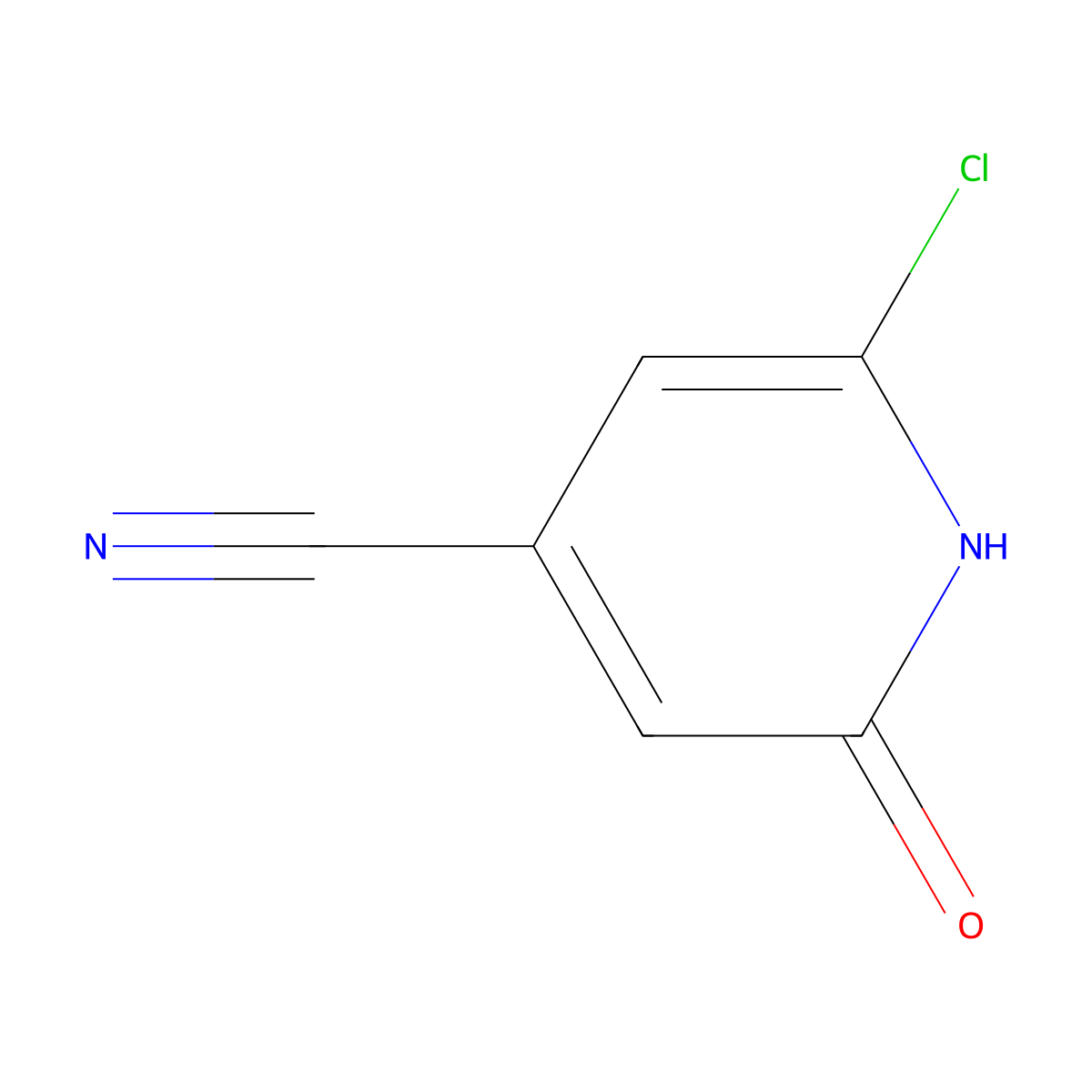 2-Chloro-6-hydroxypyridine-4-carbonitrile molecular structure, CAS 1556812-05-5