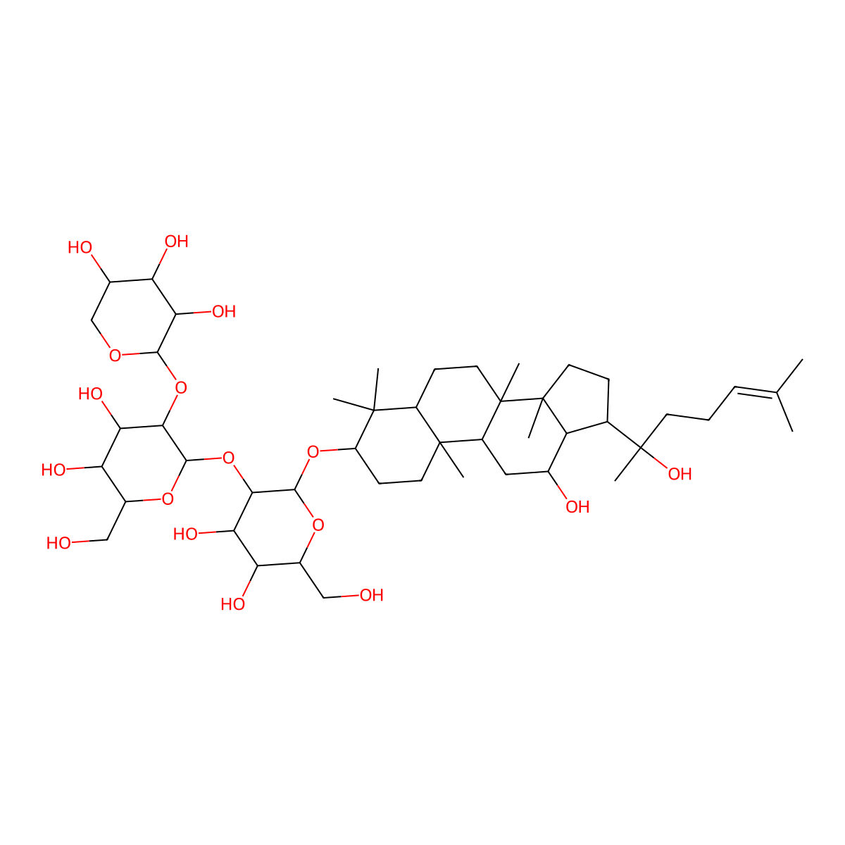 Notoginsenoside St-4 molecular structure, CAS 155683-02-6