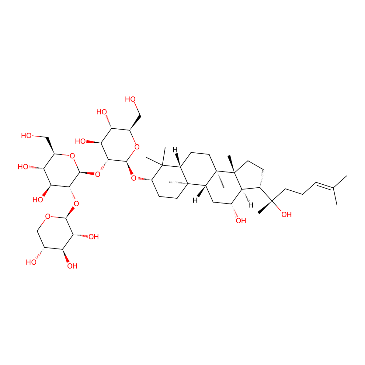 Notoginsenoside St-4 molecular structure, CAS 155683-02-6