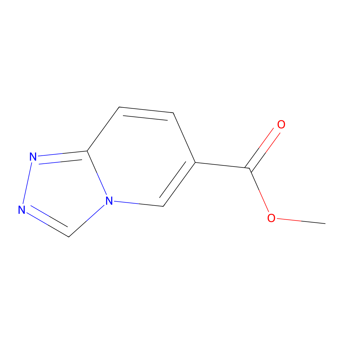 Methyl [1,2,4]triazolo[4,3-a]pyridine-6-carboxylate molecular structure, CAS 1556838-81-3