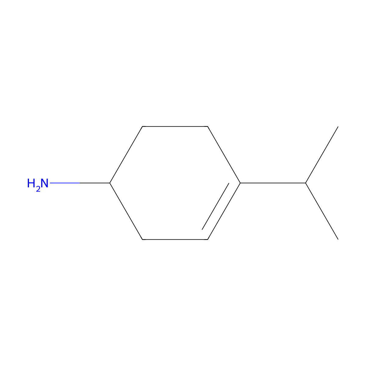 4-(Propan-2-yl)cyclohex-3-en-1-amine molecular structure, CAS 1556891-51-0