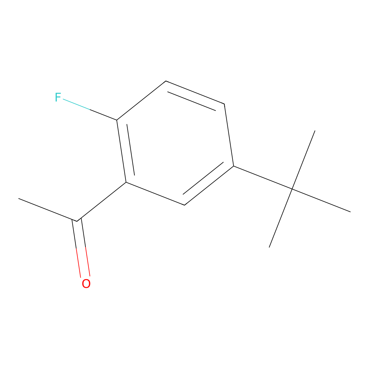 1-[5-(1,1-Dimethylethyl)-2-fluorophenyl]ethanone molecular structure, CAS 1556897-77-8