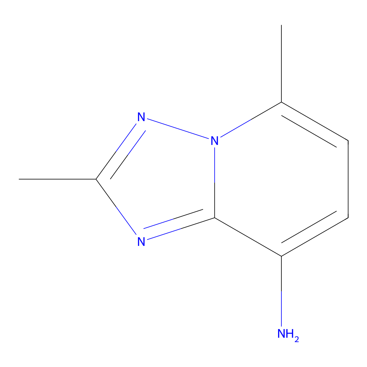 2,5-Dimethyl-[1,2,4]triazolo[1,5-a]pyridin-8-amine molecular structure, CAS 1556970-75-2