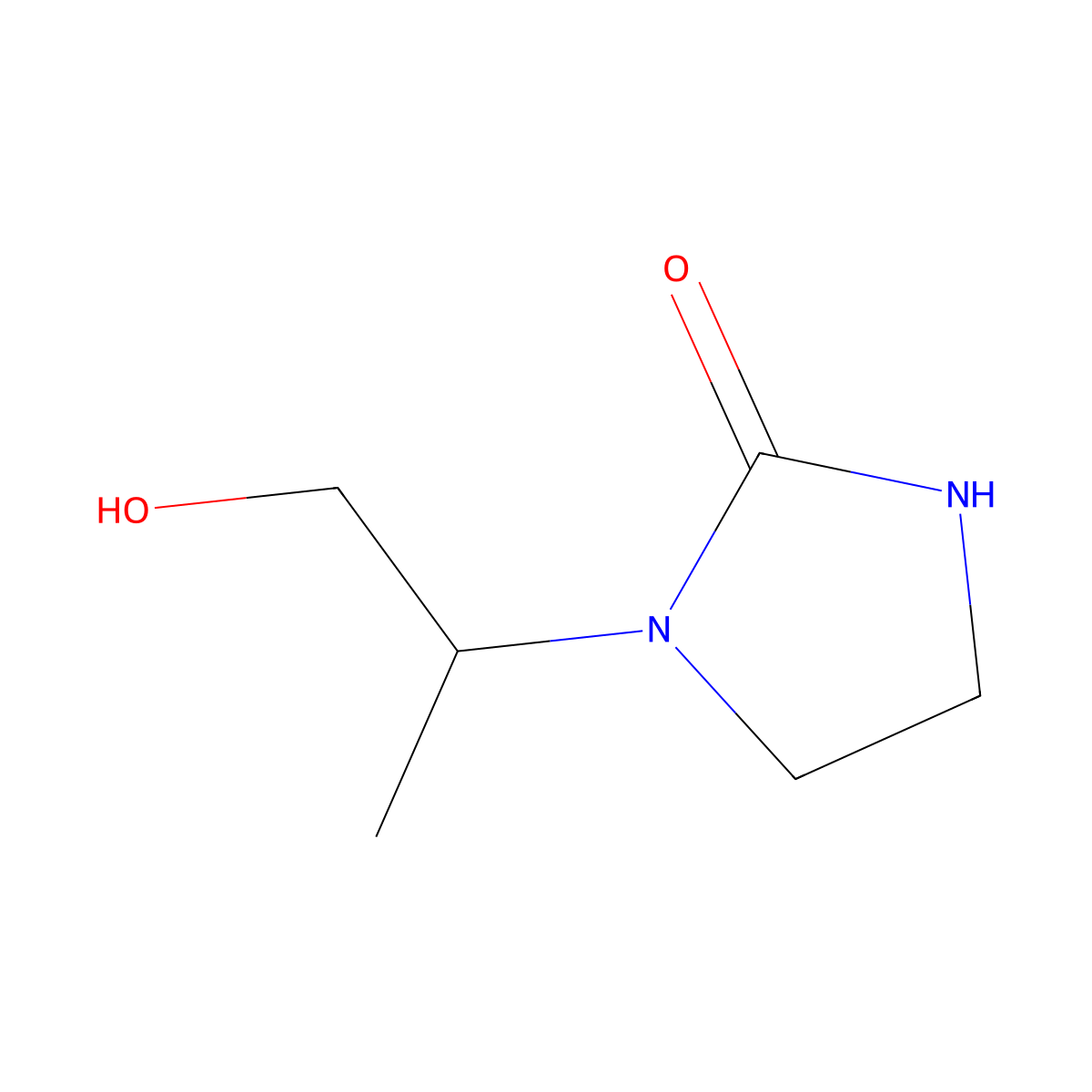 1-(1-Hydroxypropan-2-yl)imidazolidin-2-one molecular structure, CAS 1556971-41-5