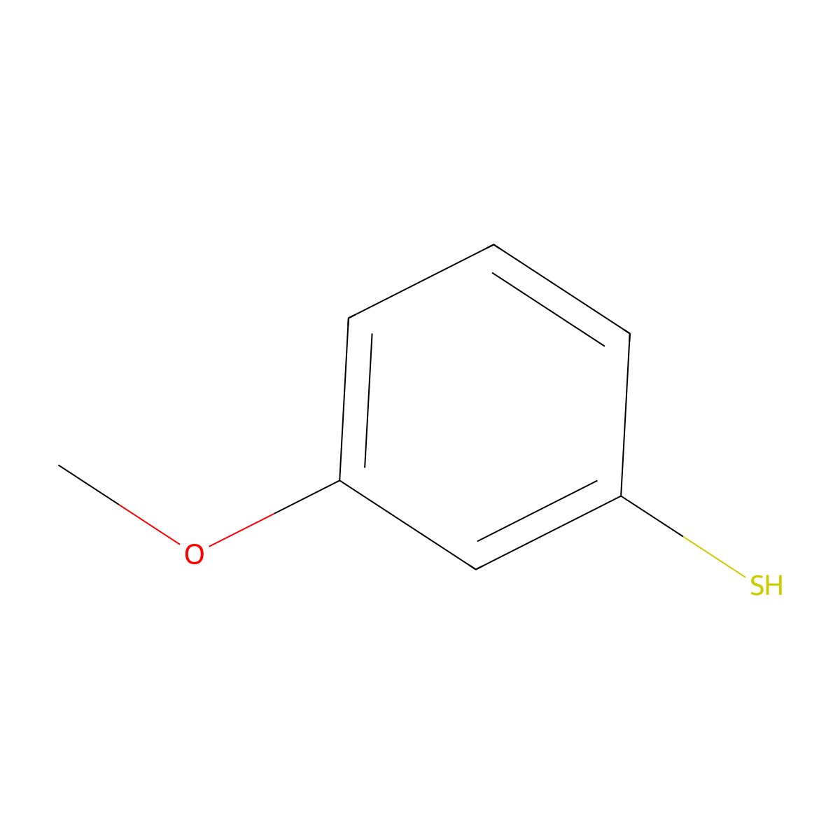3-Methoxybenzenethiol molecular structure, CAS 15570-12-4