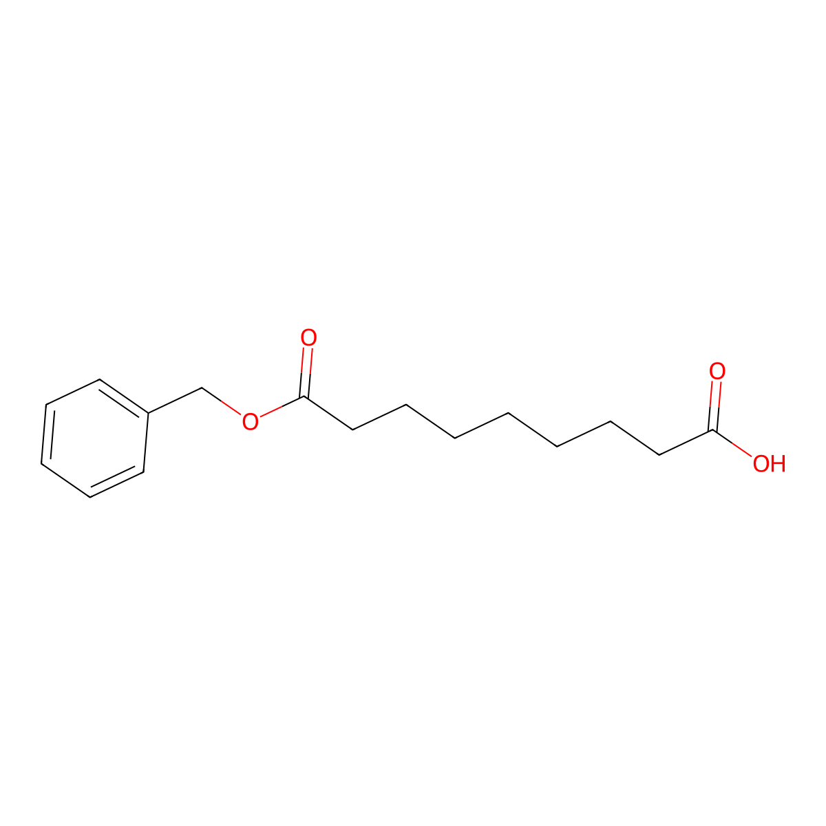 9-(Benzyloxy)-9-oxononanoic acid molecular structure, CAS 15570-42-0