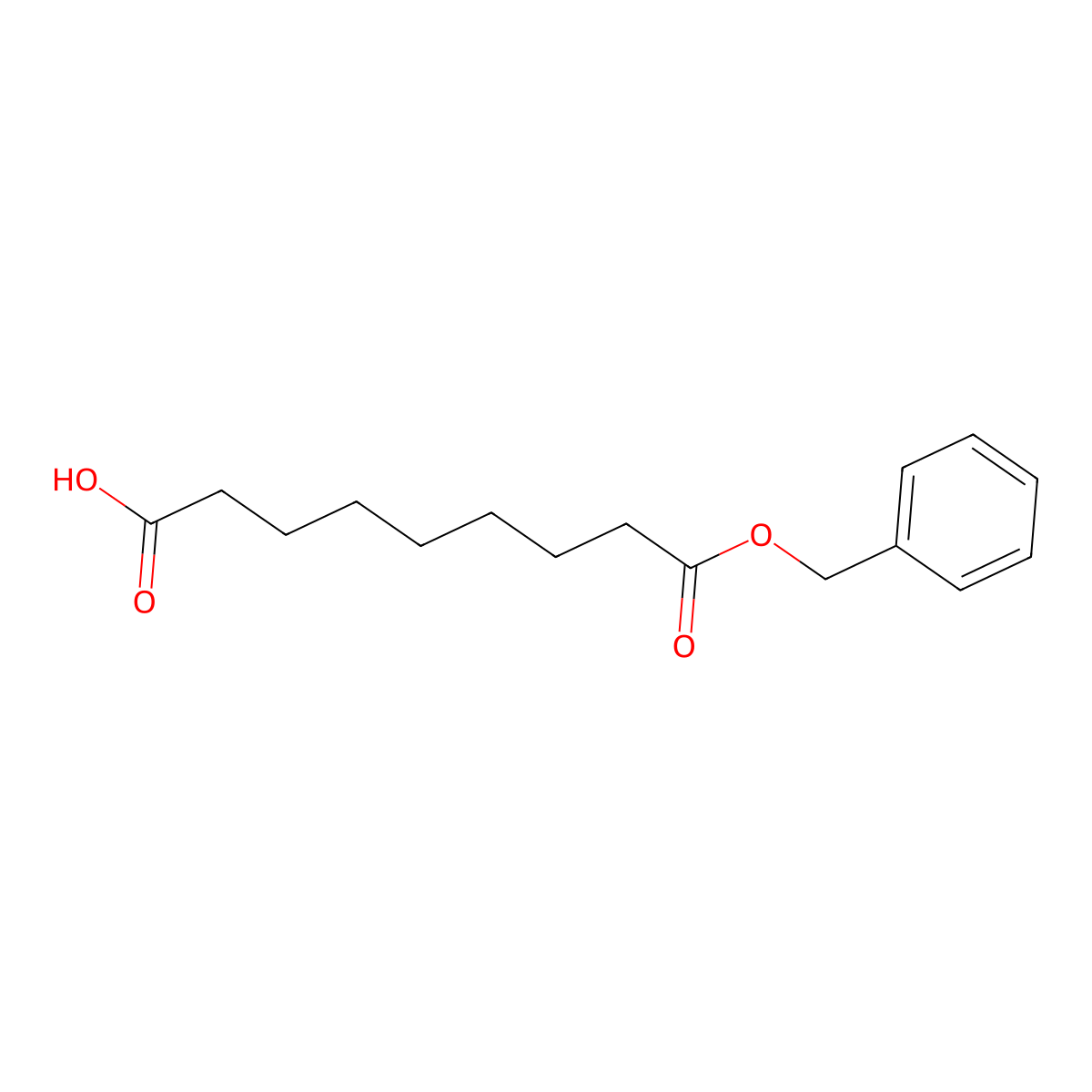 9-(Benzyloxy)-9-oxononanoic acid molecular structure, CAS 15570-42-0