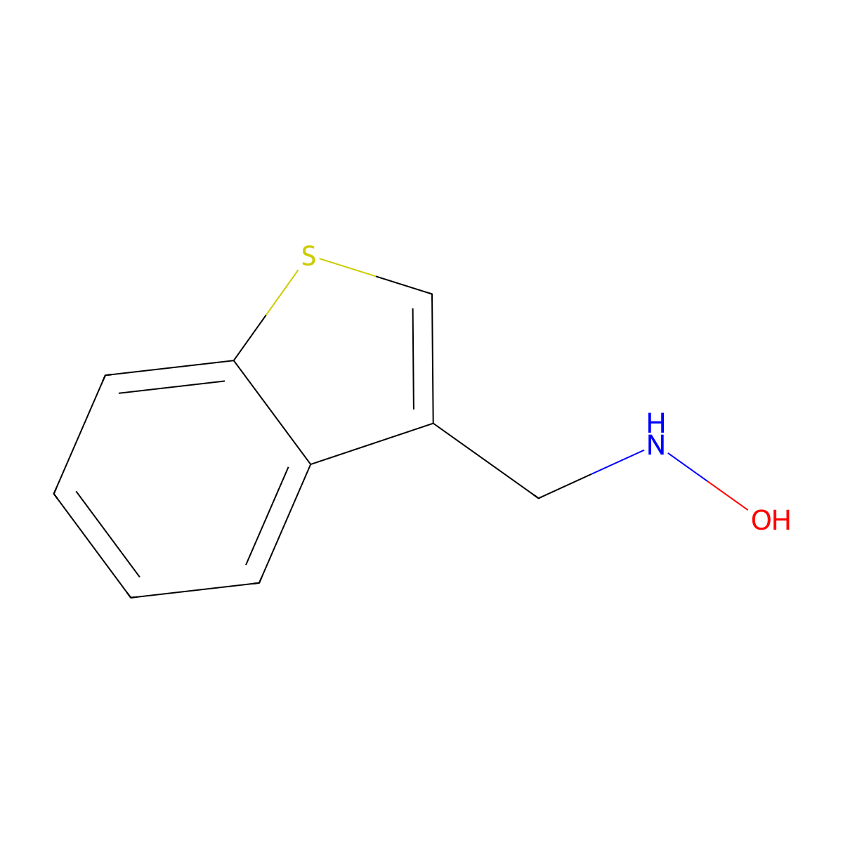n-[(1-Benzothiophen-3-yl)methyl]hydroxylamine molecular structure, CAS 1557018-48-0