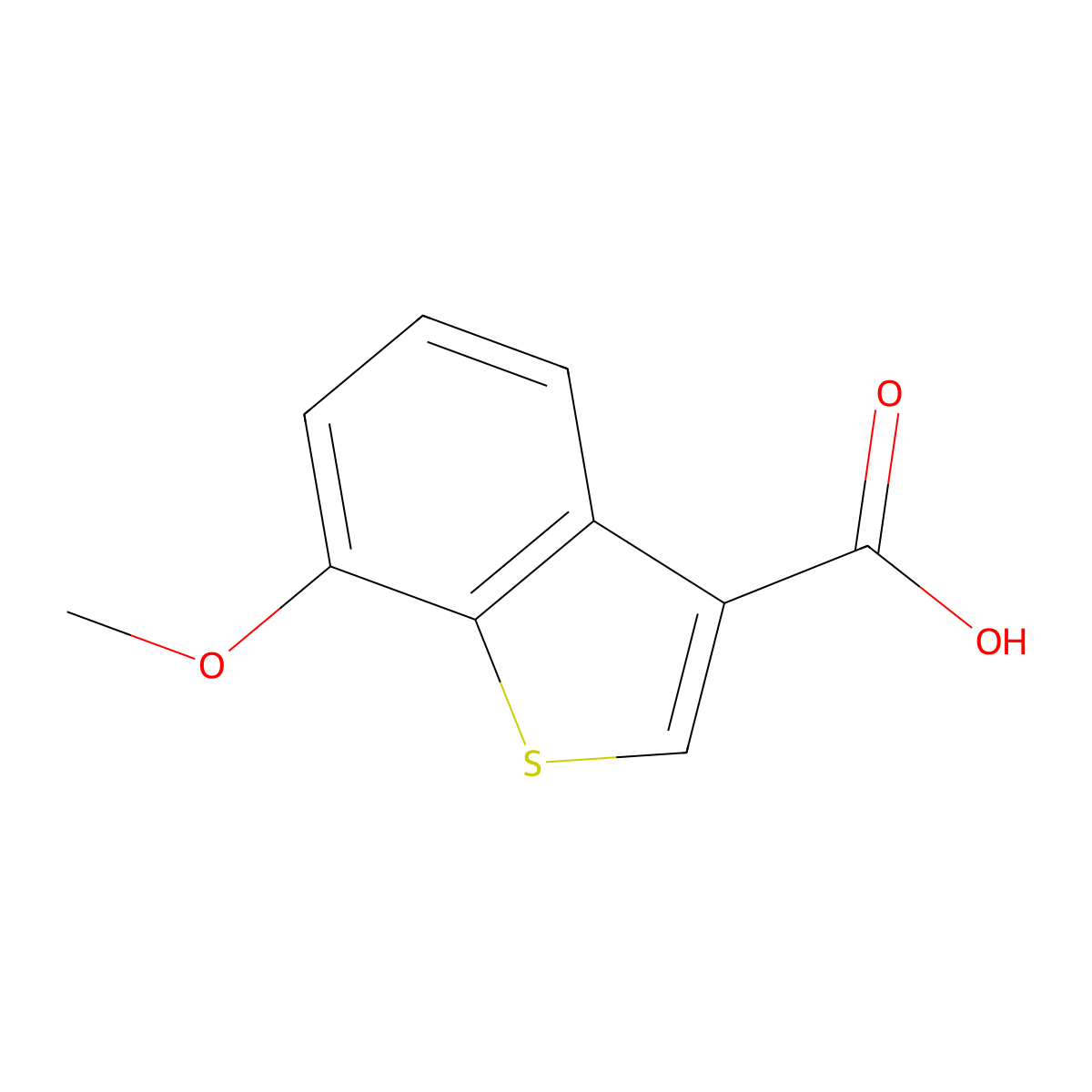 7-Methoxy-1-benzothiophene-3-carboxylic acid molecular structure, CAS 1557018-57-1