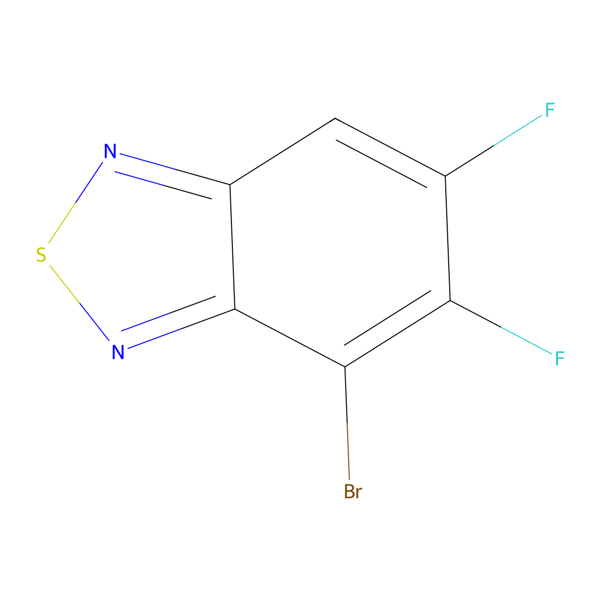 4-Bromo-5,6-difluorobenzo[c][1,2,5]thiadiazole molecular structure, CAS 1557037-07-6