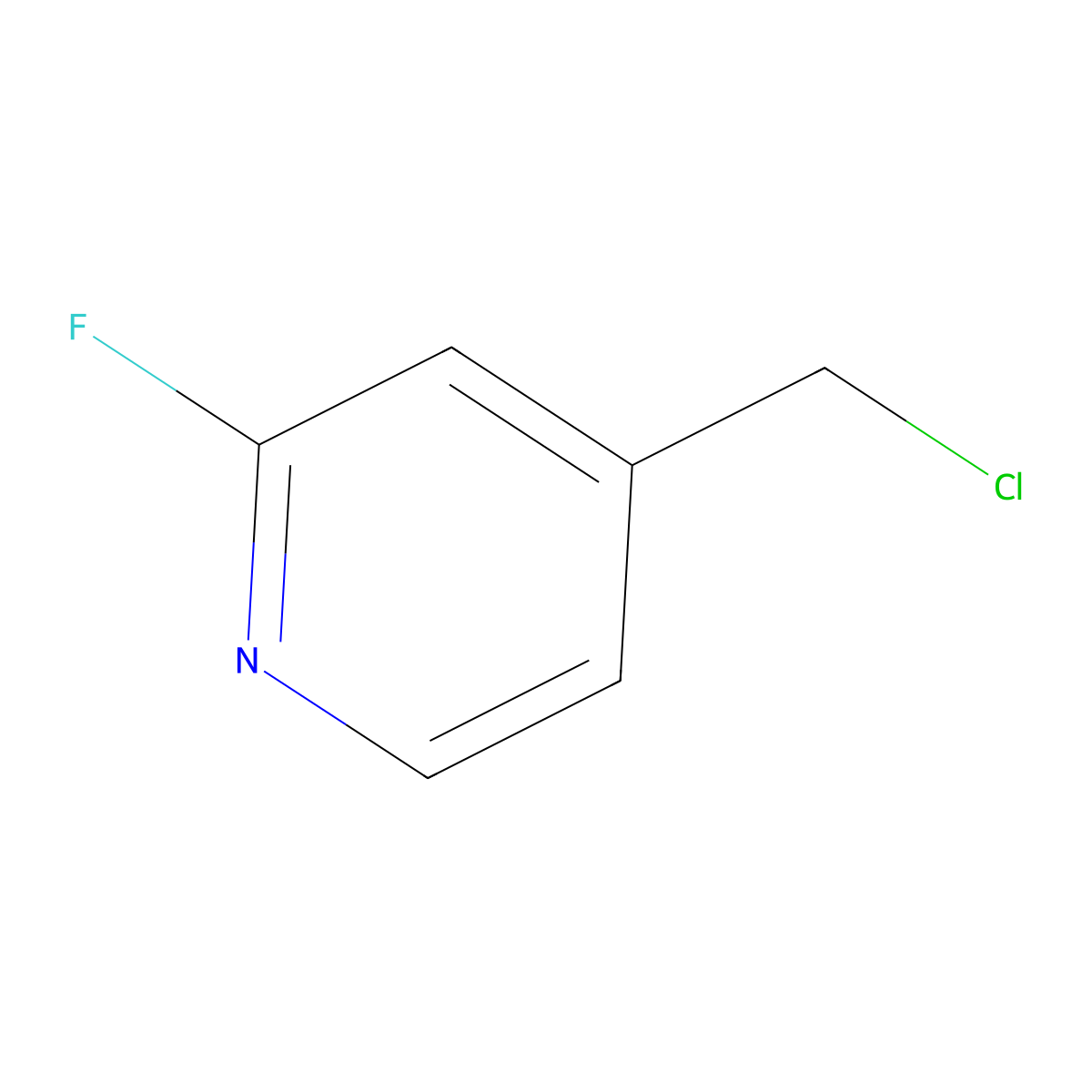4-(Chloromethyl)-2-fluoropyridine molecular structure, CAS 155705-46-7