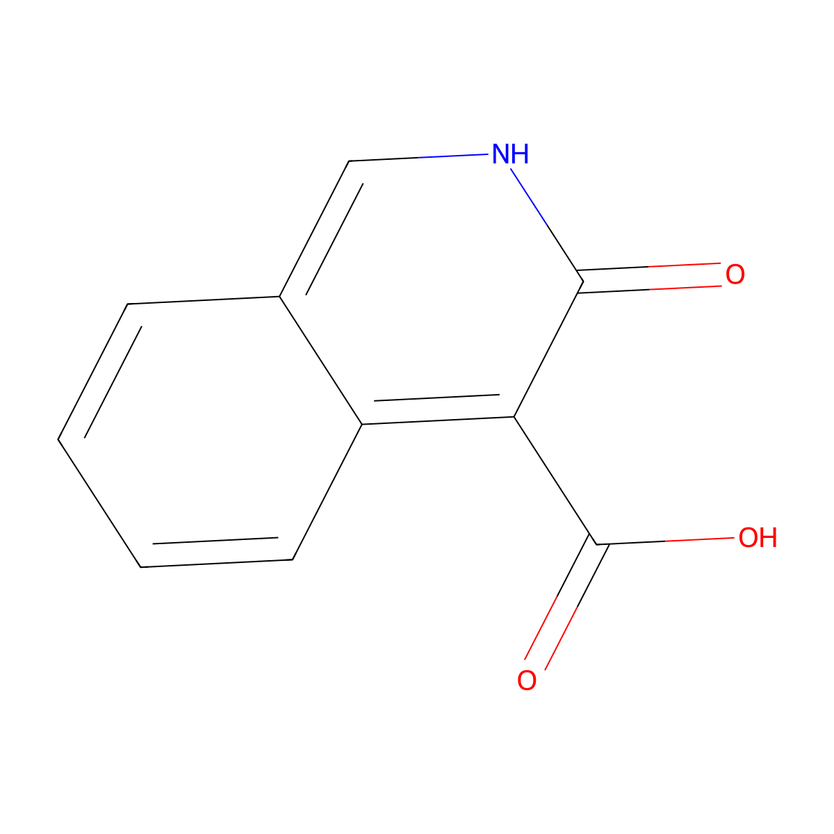 3-Hydroxyisoquinoline-4-carboxylic acid molecular structure, CAS 1557075-72-5