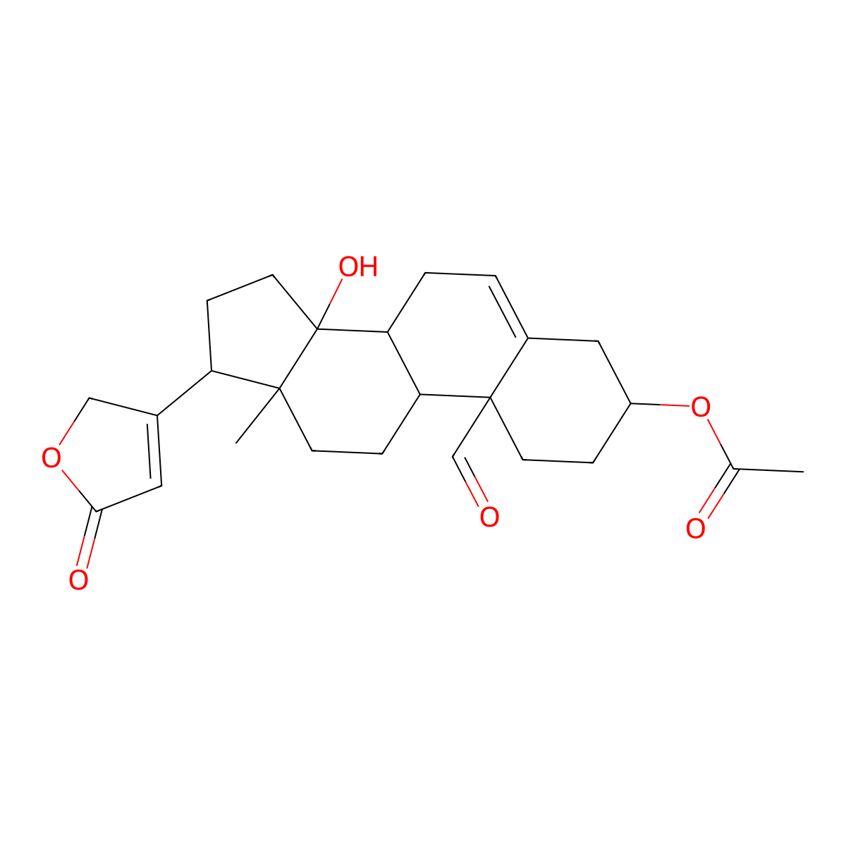 Pachygenin-3-acetate molecular structure, CAS 15571-07-0