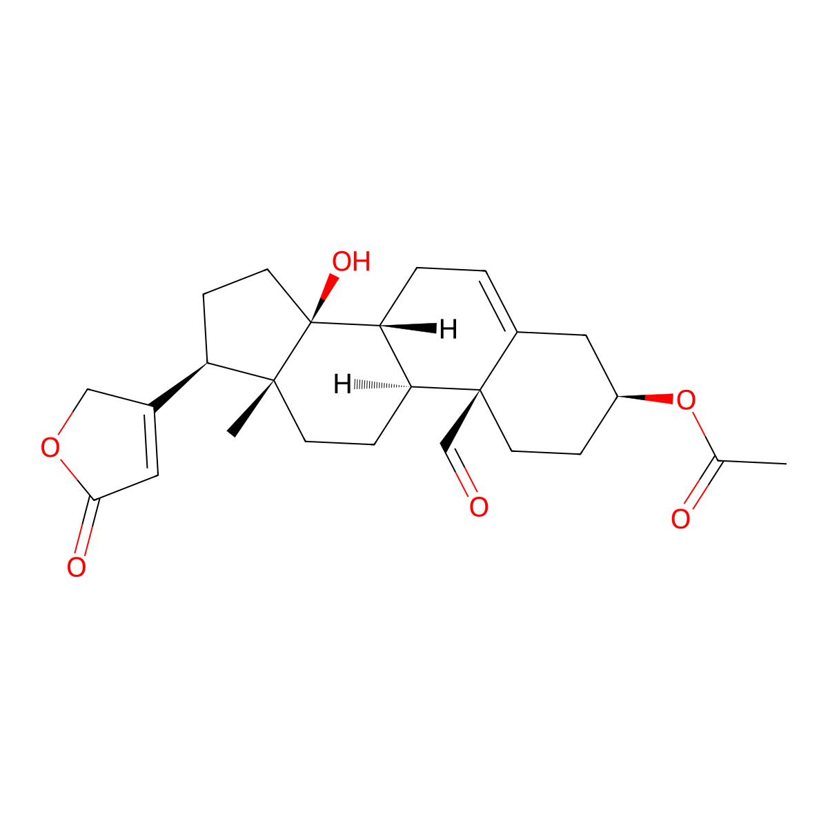 Pachygenin-3-acetate molecular structure, CAS 15571-07-0