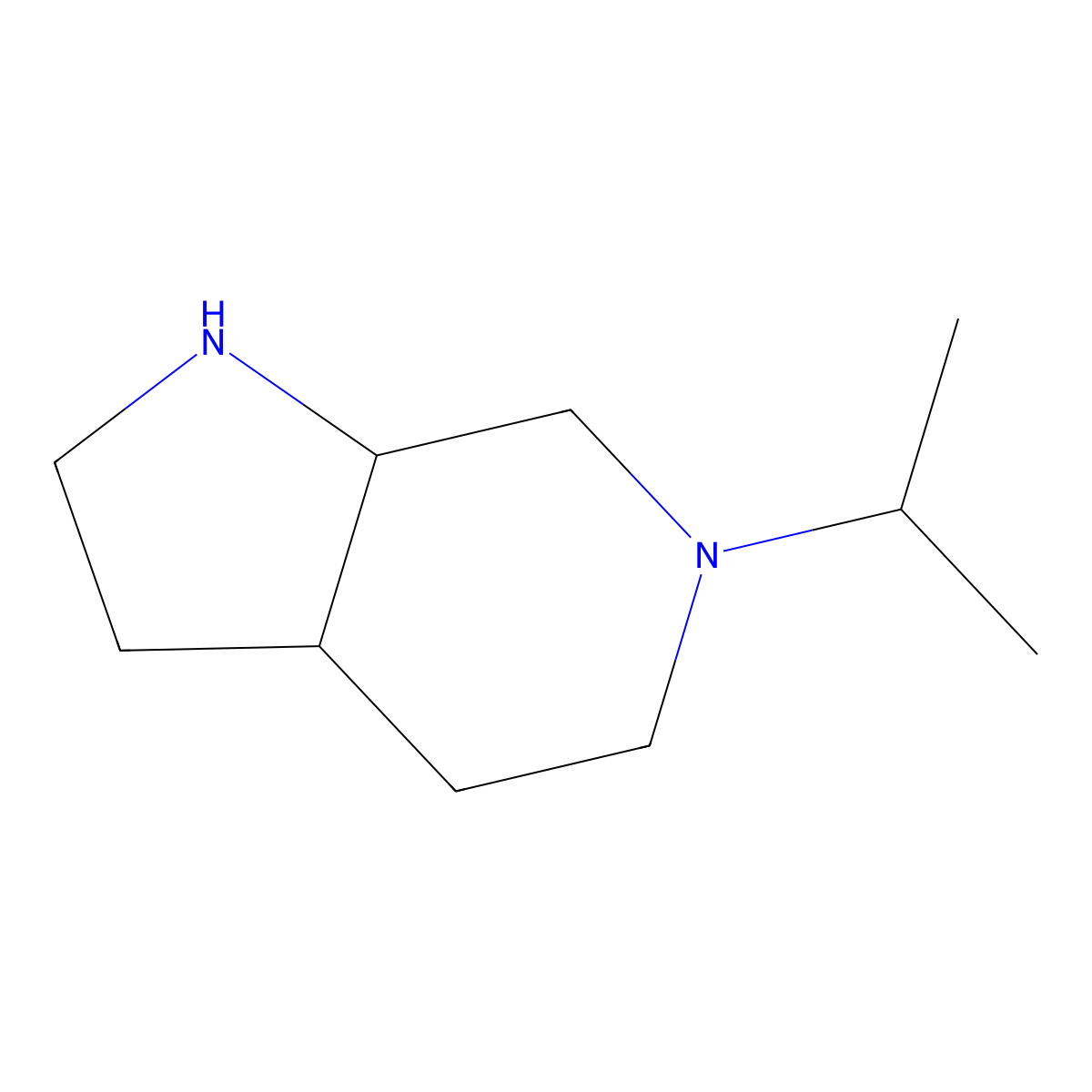 6-Isopropyl-1,2,3,3a,4,5,7,7a-octahydropyrrolo[2,3-c]pyridine molecular structure, CAS 1557140-61-0