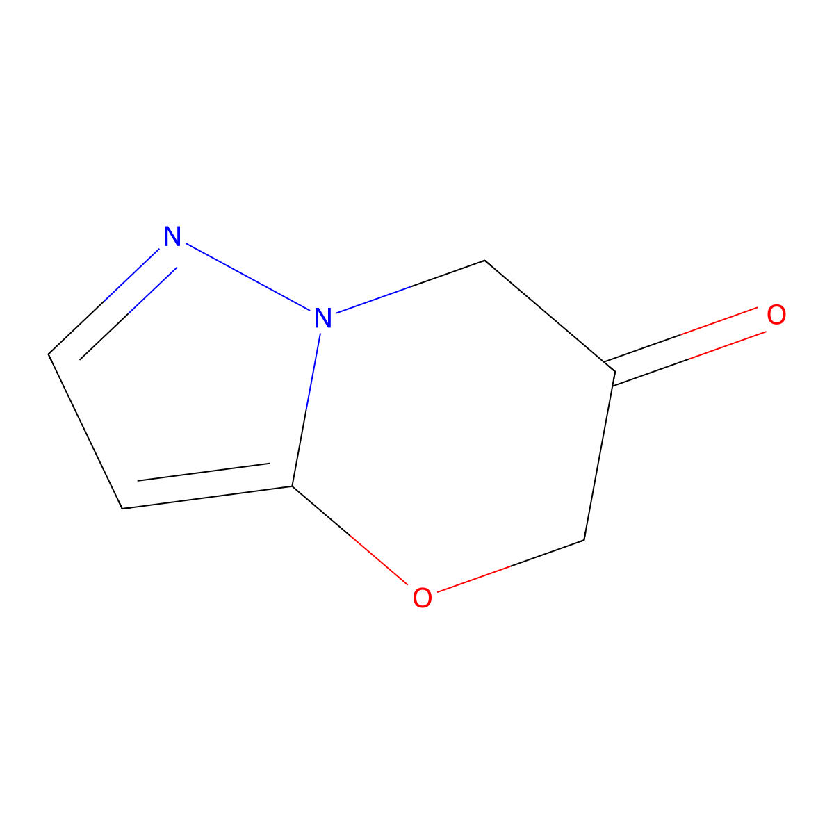5H,6H,7H-pyrazolo[3,2-b][1,3]oxazin-6-one molecular structure, CAS 1557177-93-1