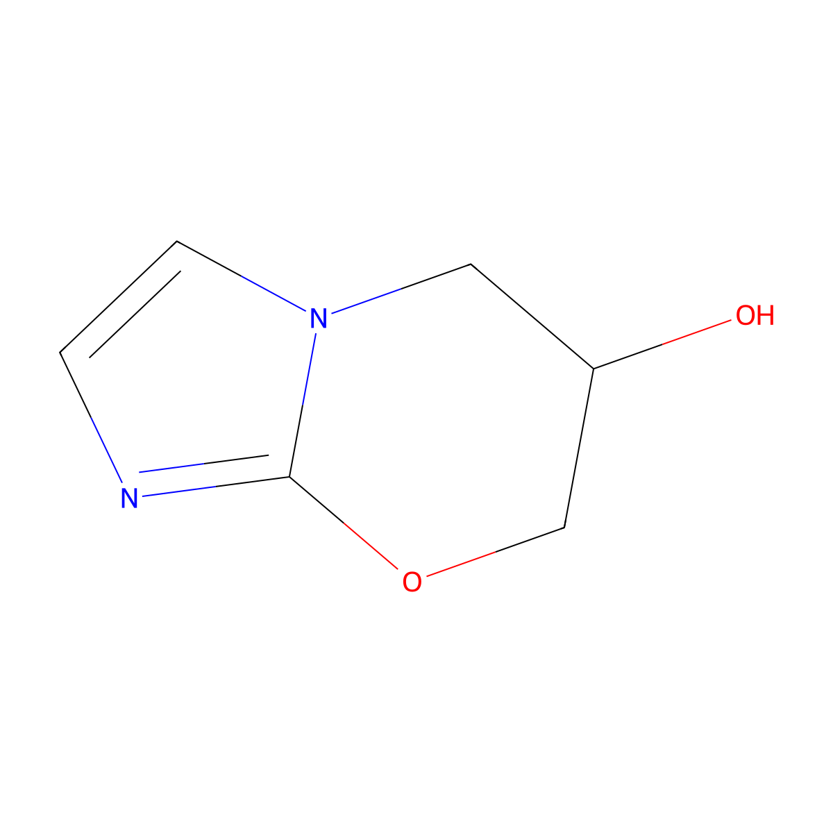 6,7-Dihydro-5H-imidazo[2,1-b][1,3]oxazin-6-ol molecular structure, CAS 1557178-09-2