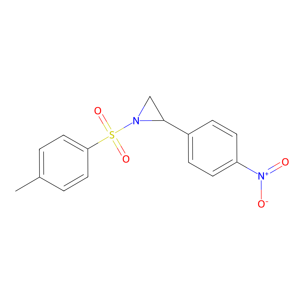N-Tosyl-2-(p-nitrophenyl)aziridine molecular structure, CAS 155721-37-2