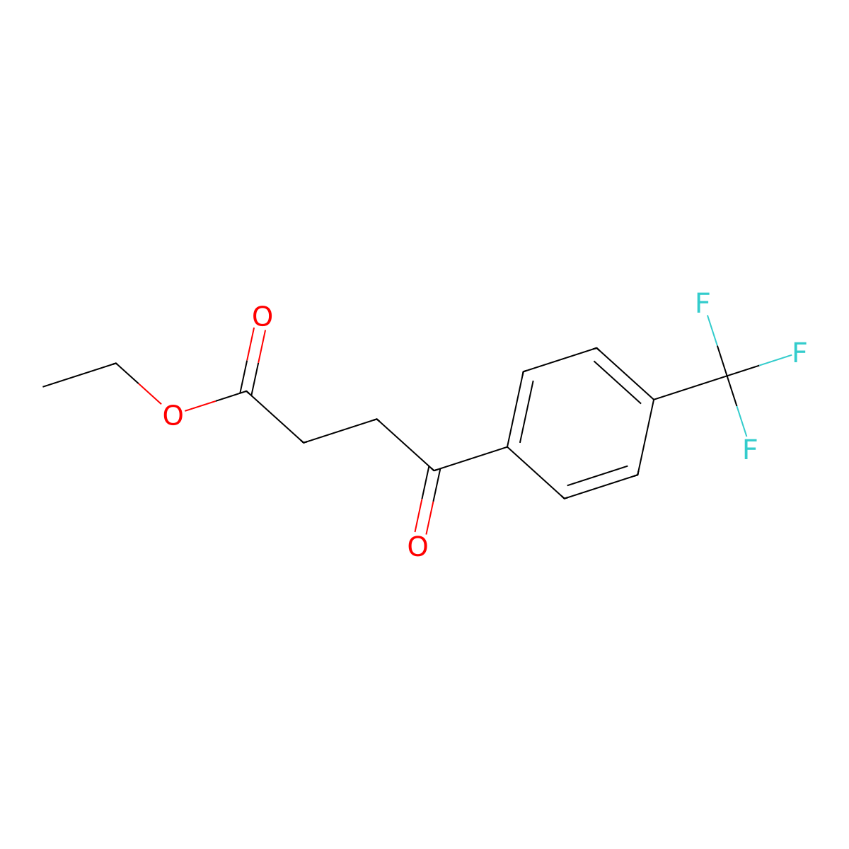 Ethyl 4-oxo-4-(4-trifluoromethylphenyl)butyrate molecular structure, CAS 155722-95-5