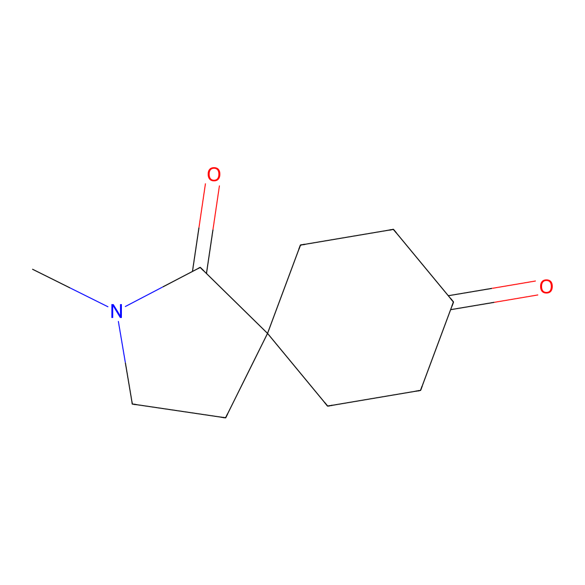 2-Methyl-2-azaspiro[4.5]decane-1,8-dione molecular structure, CAS 1557246-99-7