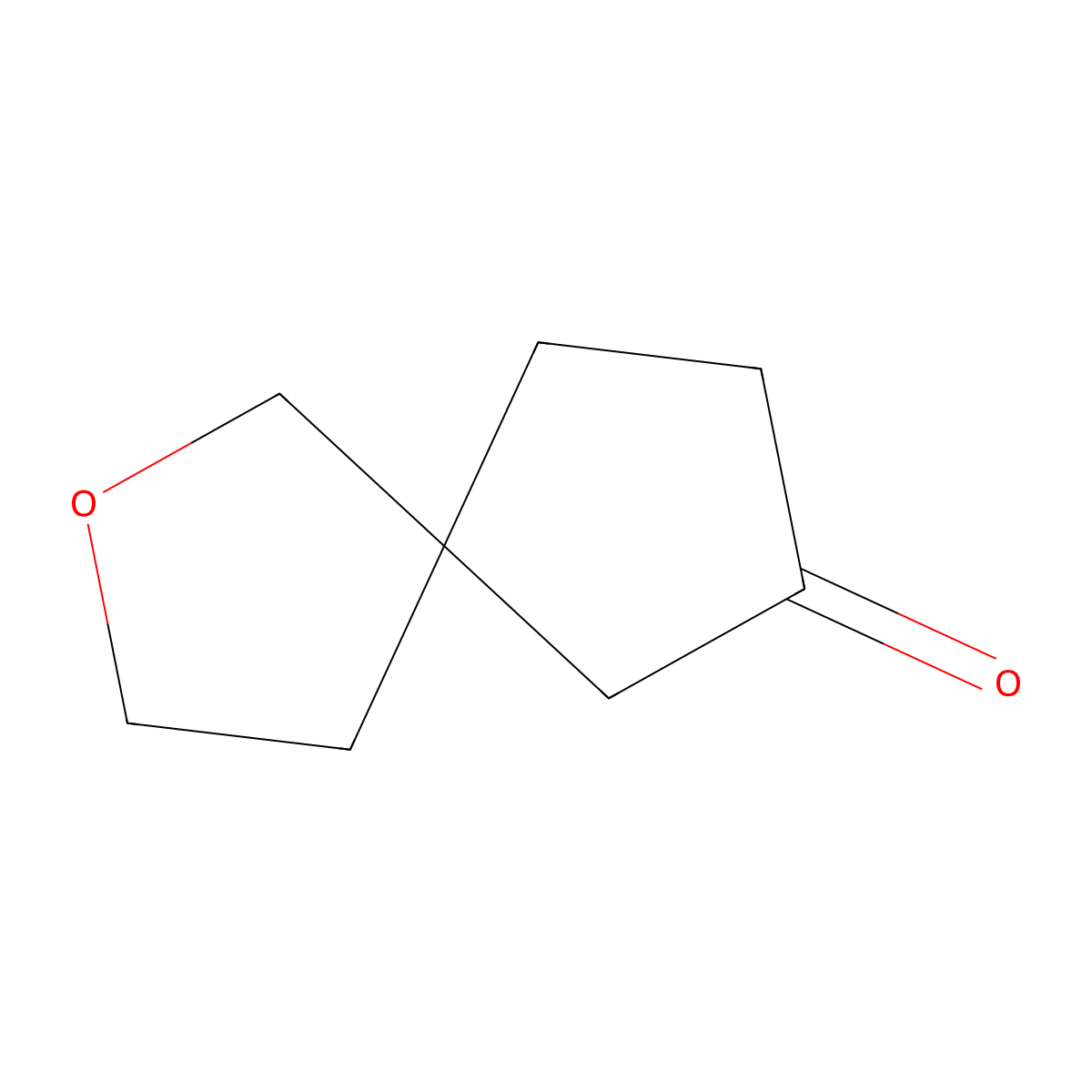 2-Oxaspiro[4.4]nonan-7-one molecular structure, CAS 1557247-04-7
